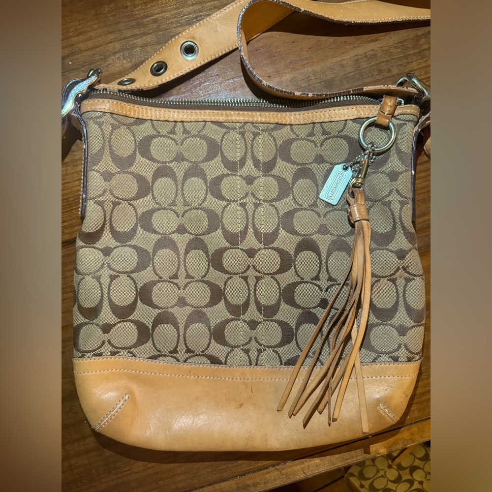 Coach Signature True Tan Bag
